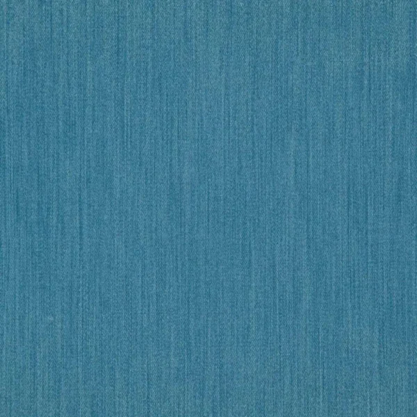 Turku Fabric - Indigo by blue plain woven fabric from Wemyss