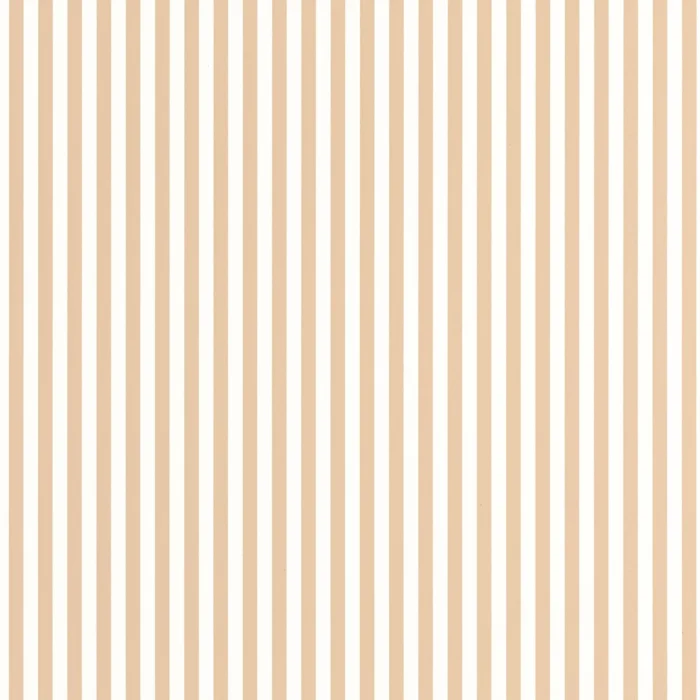 My Little World Rayure Wallpaper - Beige Camel swatch