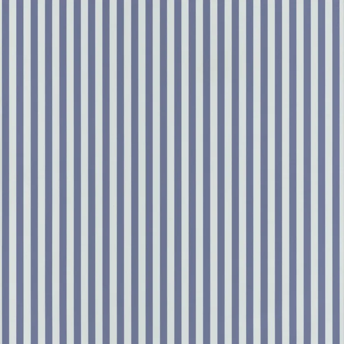 My Little World Rayure Wallpaper - Bleu Marine swatch