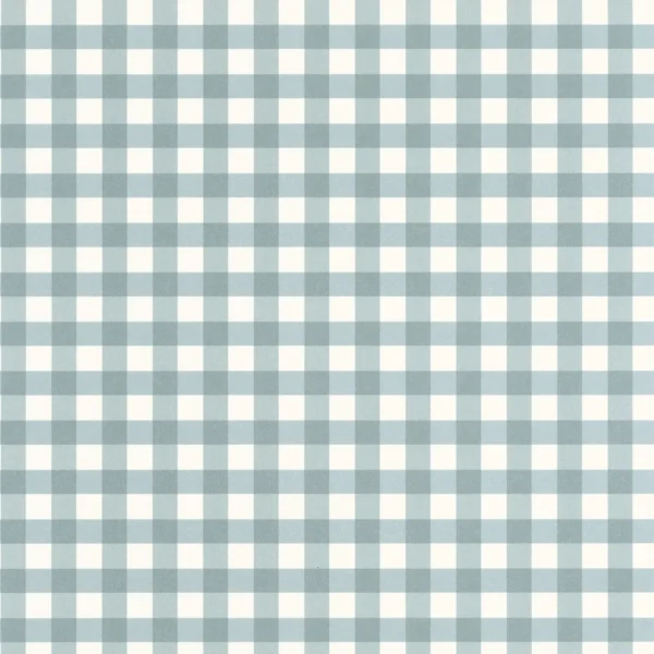 Vichy Wallpaper - Bleu Orage by blue checked wallpaper from casadeco