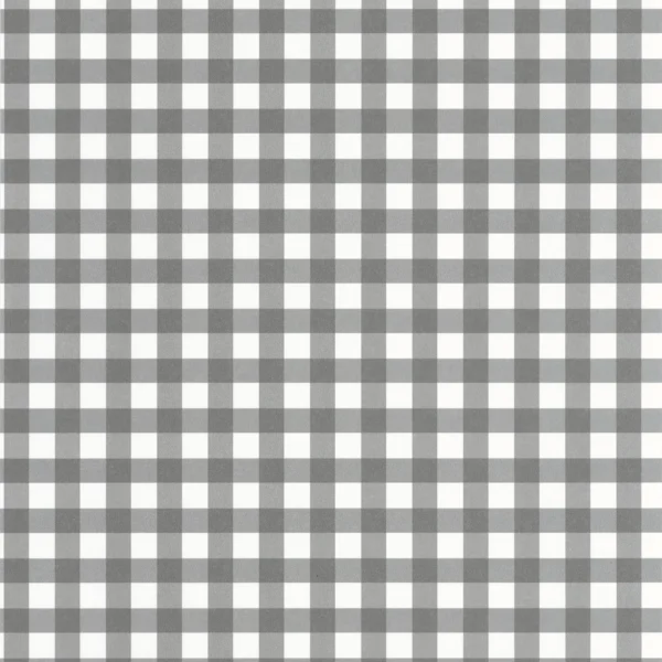Vichy Wallpaper - Anthracite by black-grey checked wallpaper from casadeco