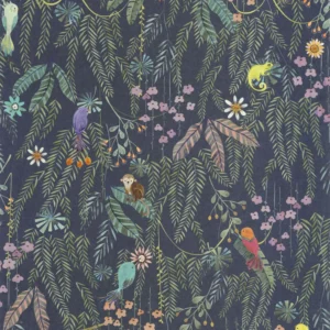 multicolour animal wallpaper from casadeco