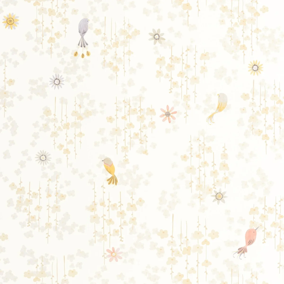 yellow children's wallpaper from casadeco