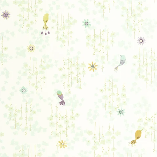 green children's wallpaper from casadeco
