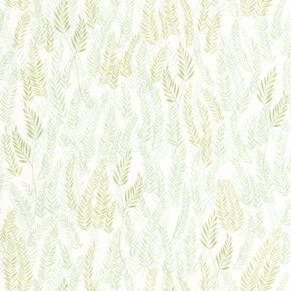 green botanical wallpaper from casadeco