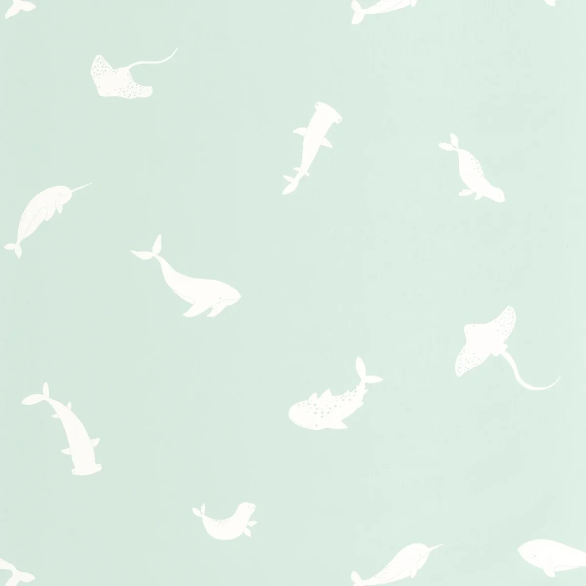 blue animal wallpaper from casadeco