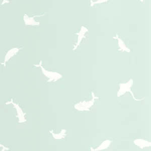 blue animal wallpaper from casadeco