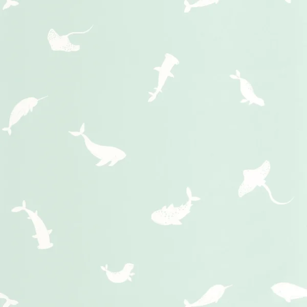 blue animal wallpaper from casadeco