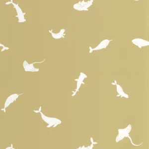 green animal wallpaper from casadeco