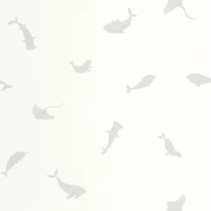 white animal wallpaper from casadeco