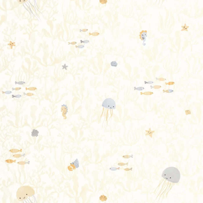 Companions Of The Sea Wallpaper - Naturel swatch