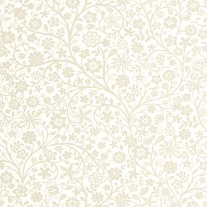 Poetic Flowers Wallpaper - Naturel swatch