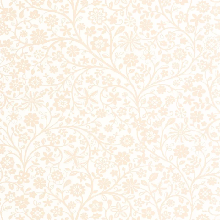 Poetic Flowers Wallpaper - Rose Blush swatch
