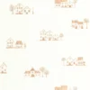 red children's wallpaper from casadeco