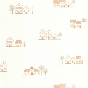 red children's wallpaper from casadeco