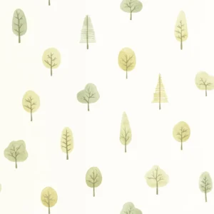 green children's wallpaper from casadeco