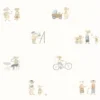brown children's wallpaper from casadeco