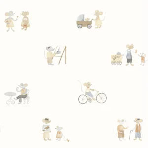 brown children's wallpaper from casadeco