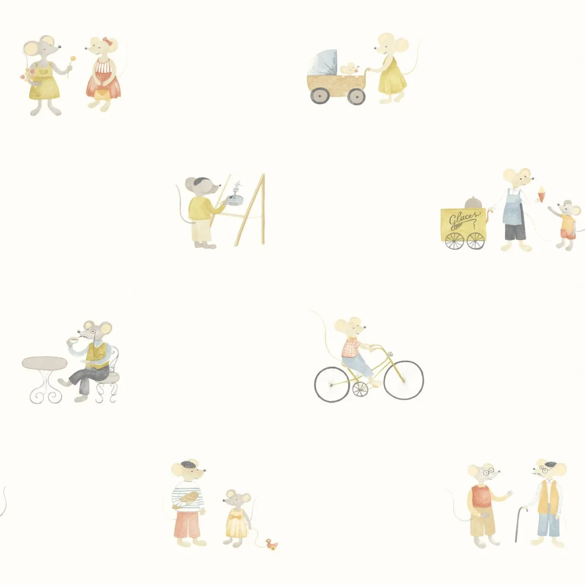 multicolour children's wallpaper from casadeco