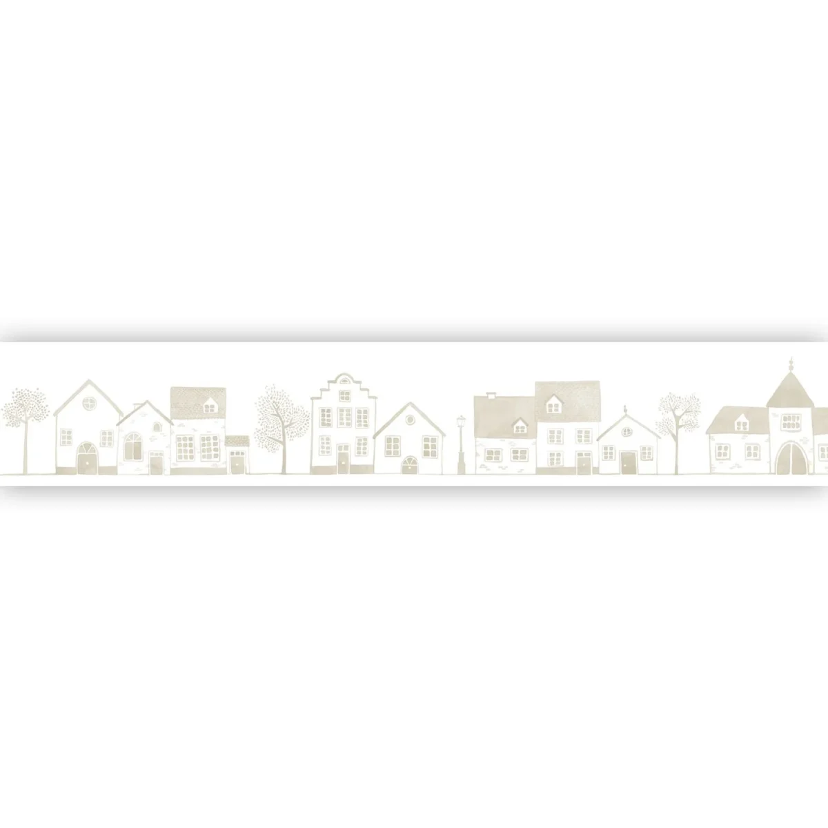 Neighborhood Border - Lin by neutral children's wallpaper from casadeco