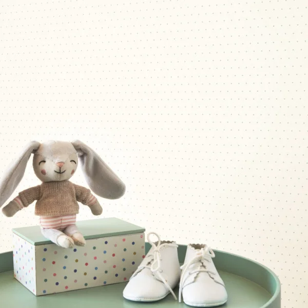 My Little World Pois Wallpaper - Rose by black-grey spotted wallpaper