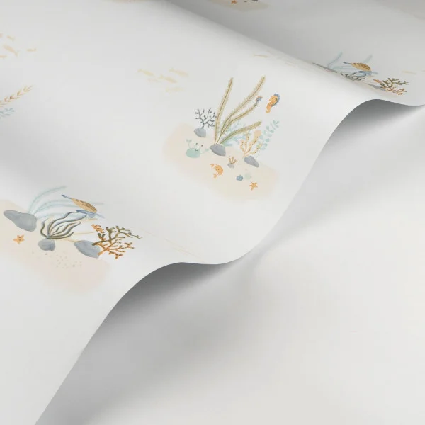 Coral Reef Wallpaper - Vert Aqua by green children's wallpaper