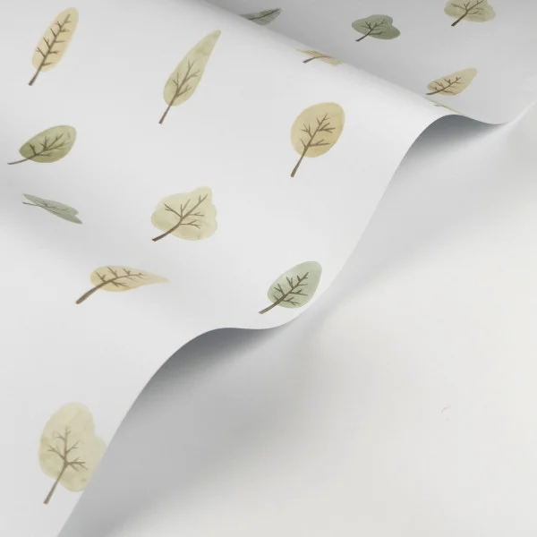 Walk In The Park Wallpaper - Vert Feuille by green children's wallpaper