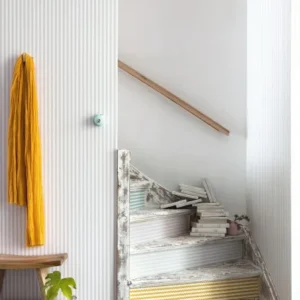 neutral striped wallpaper