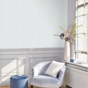 blue striped wallpaper