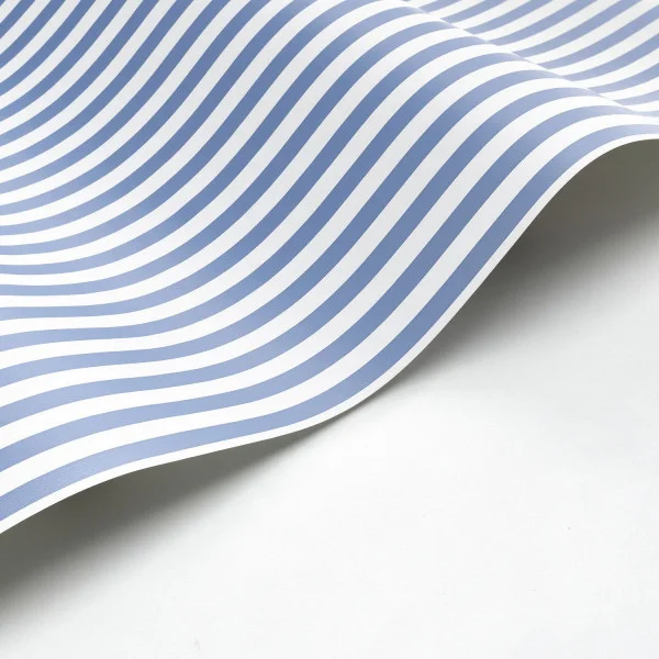My Little World Rayure Wallpaper - Bleu Marine by blue striped wallpaper