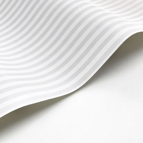 My Little World Rayure Wallpaper - Gris by black-grey striped wallpaper