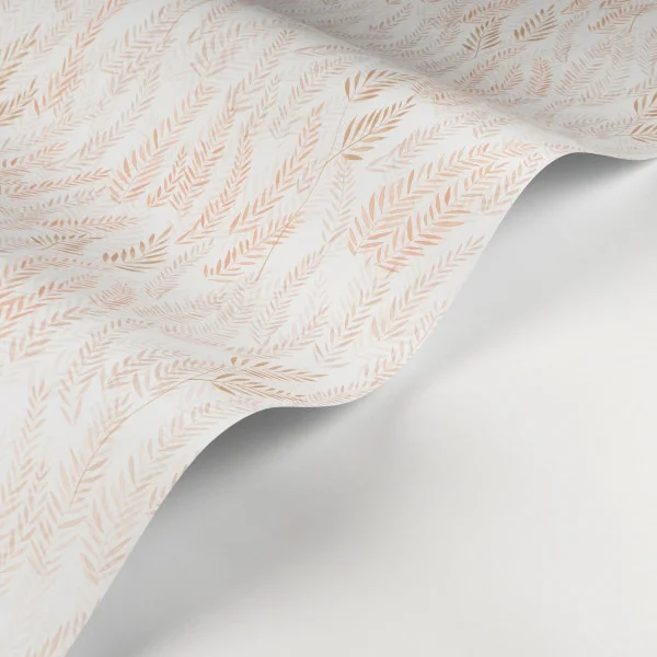 Walk In The Jungle Wallpaper - Rose Blush by yellow botanical wallpaper