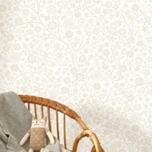 neutral botanical wallpaper