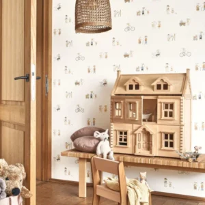 brown children's wallpaper