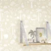 neutral children's wallpaper