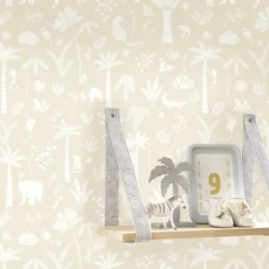 neutral children's wallpaper