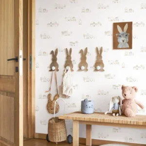neutral children's wallpaper