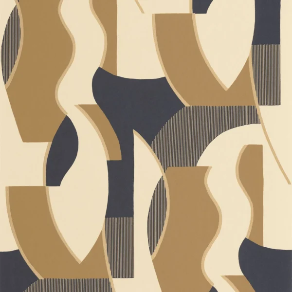 Concept Wallpaper - Lin / Noir by brown misc wallpaper from casadeco