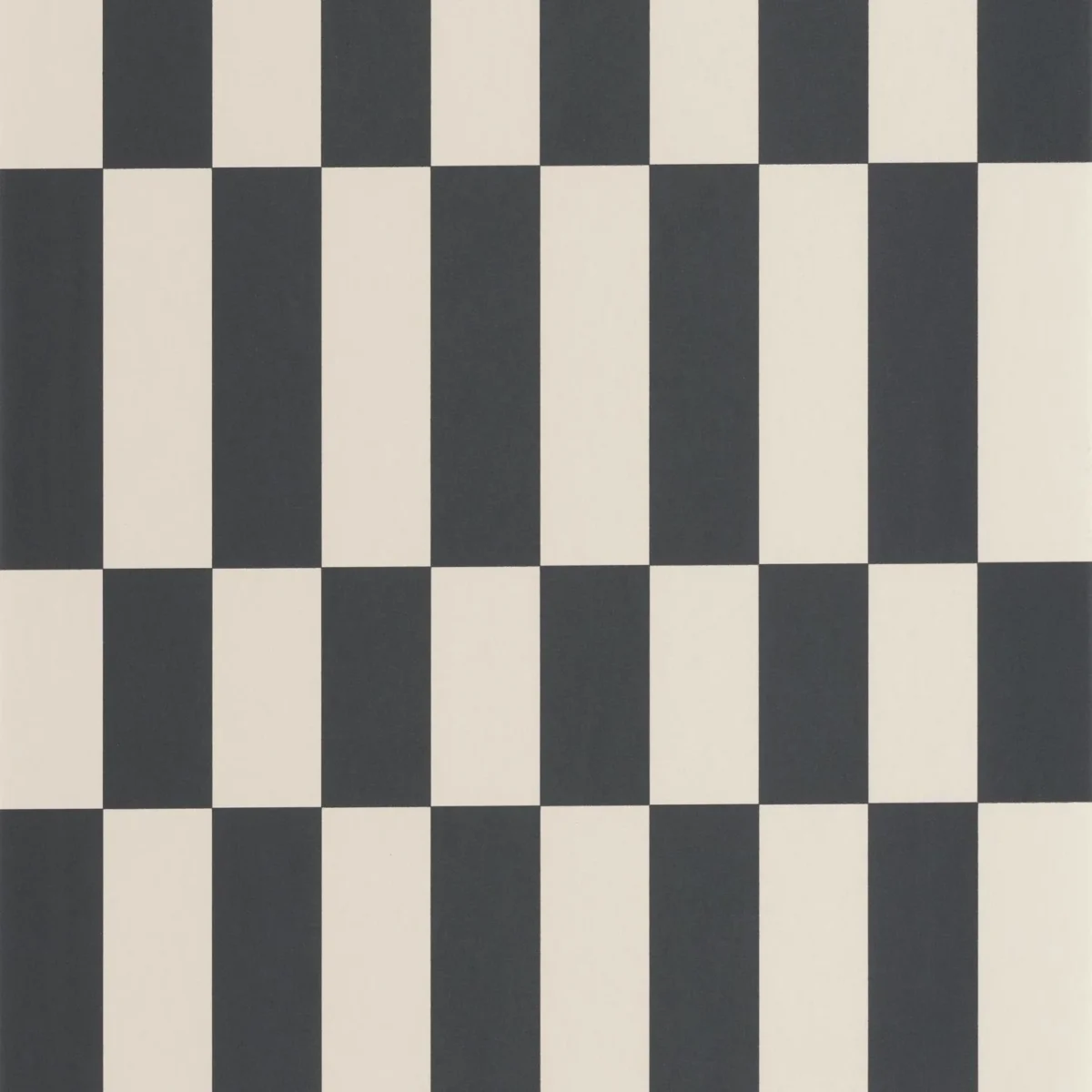 Diner Wallpaper - Lin / Noir by black-grey geometric wallpaper from casadeco