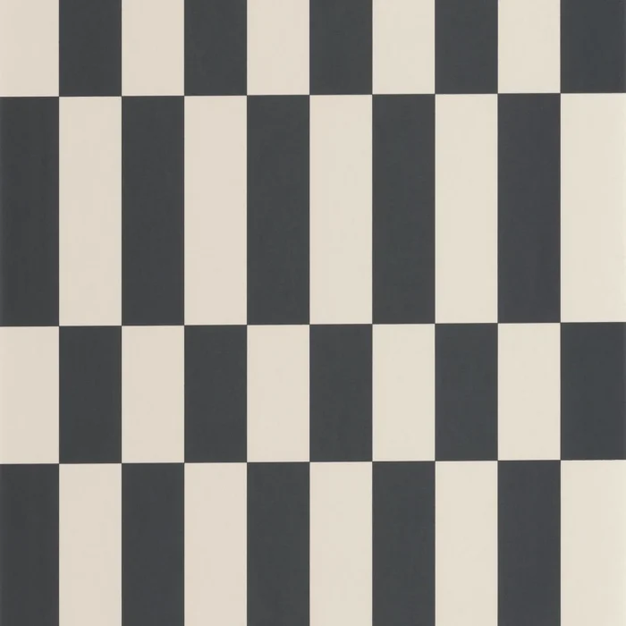 Diner Wallpaper - Lin / Noir swatch