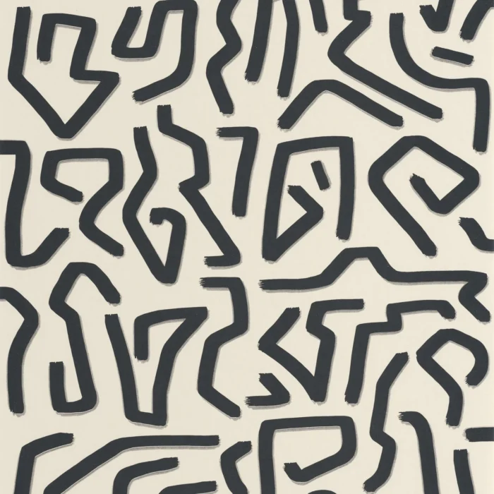 Symbol Wallpaper - Lin / Noir swatch