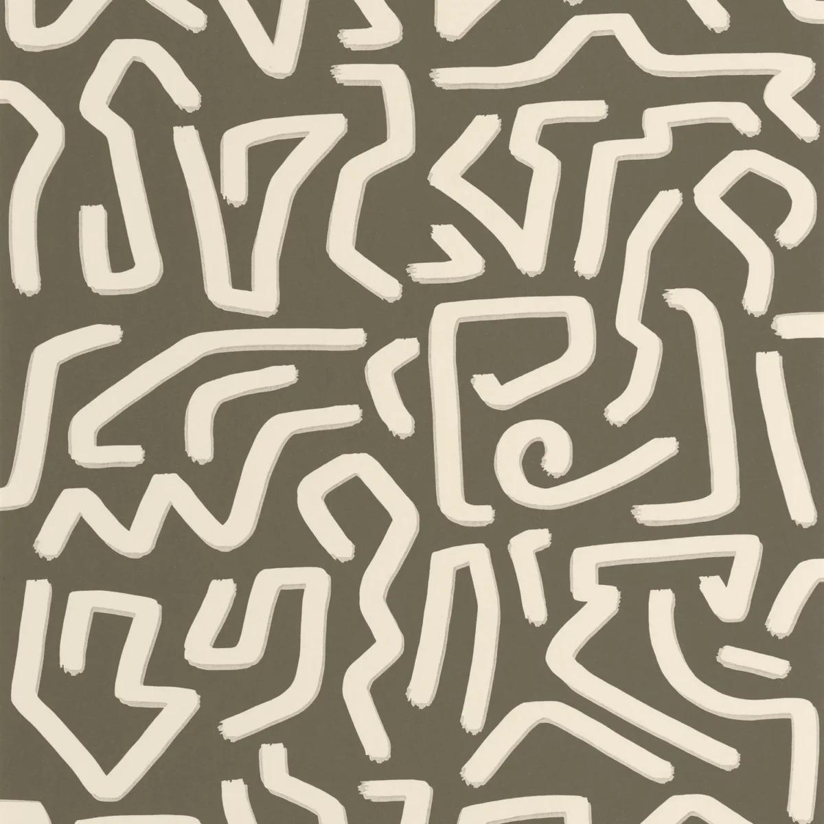 Symbol Wallpaper - Kaki by green misc wallpaper from casadeco