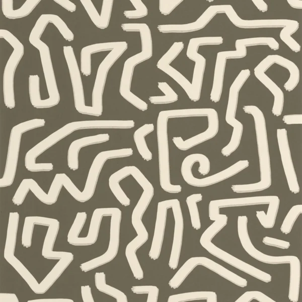 Symbol Wallpaper - Kaki by green misc wallpaper from casadeco