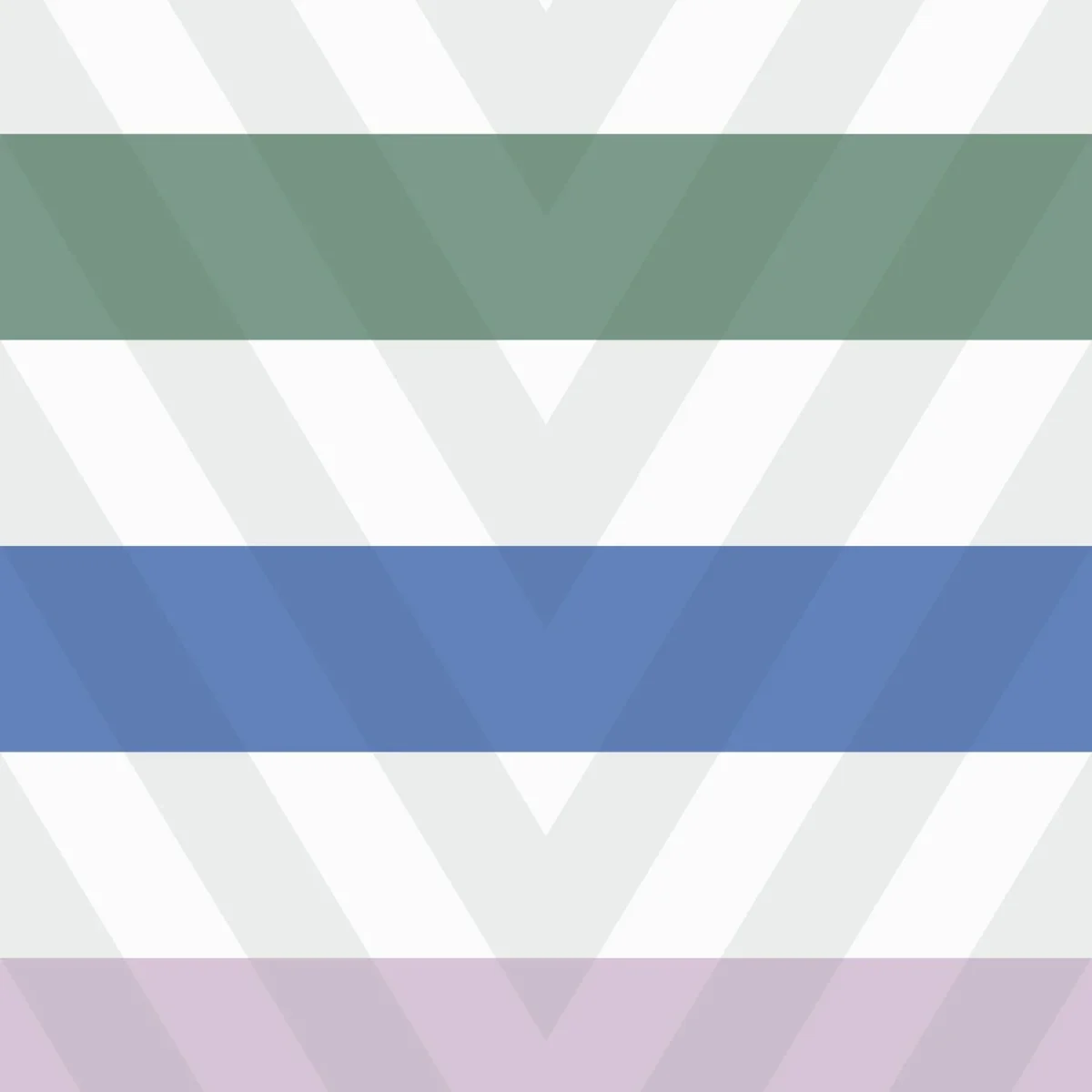 Rythmic Wallpaper - Menthe / Indigo by multicolour geometric wallpaper from casadeco