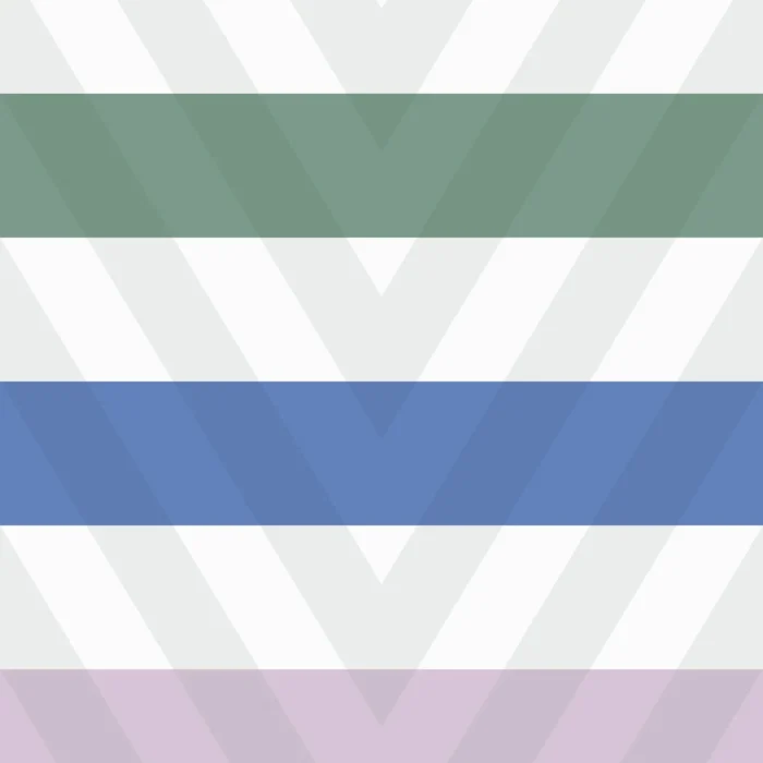 Rythmic Wallpaper - Menthe / Indigo swatch