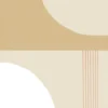 brown geometric wallpaper from casadeco