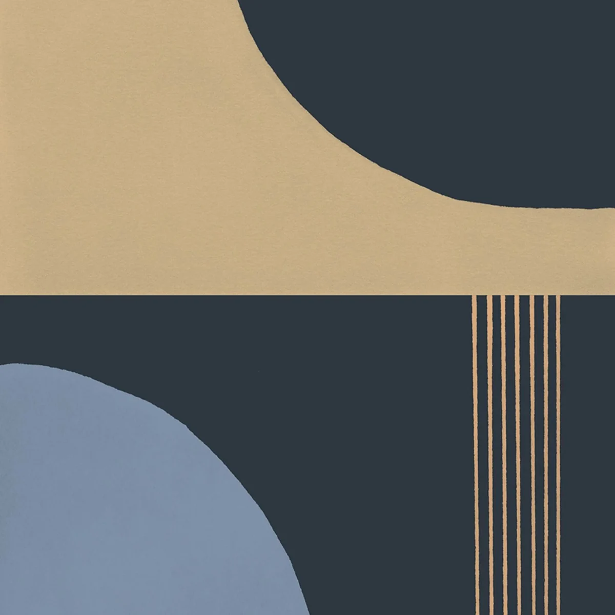 Pop Art Wallpaper - Encre / Orange by blue geometric wallpaper from casadeco