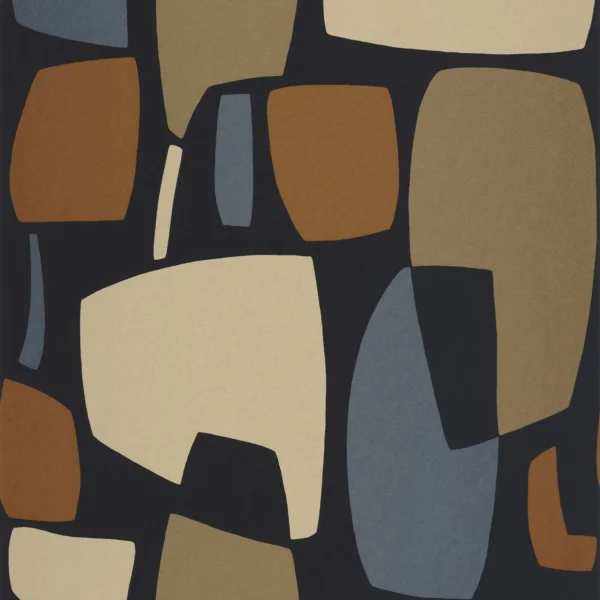 Module Wallpaper - Noir / Kaki by black-grey misc wallpaper from casadeco