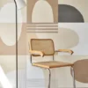 brown geometric wallpaper