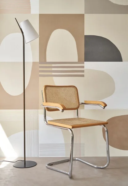 Pop Art Wallpaper - Naturel by brown geometric wallpaper